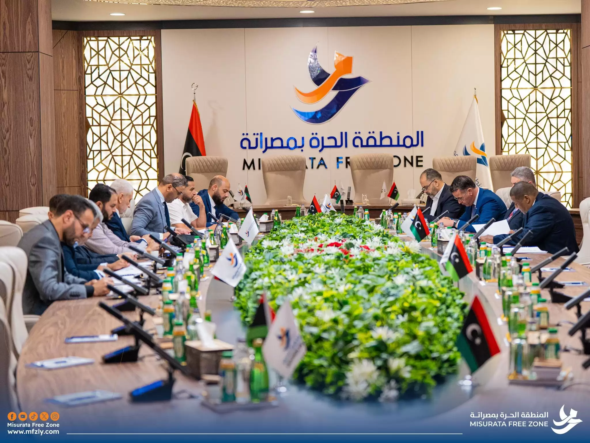 المنطقة الحرة بمصراتة وصندوق التضامن الاجتماعي يعقدان اجتماع الجمعية العمومية تمهيداً لإطلاق مشروع المجمع الإداري الاستثماري 